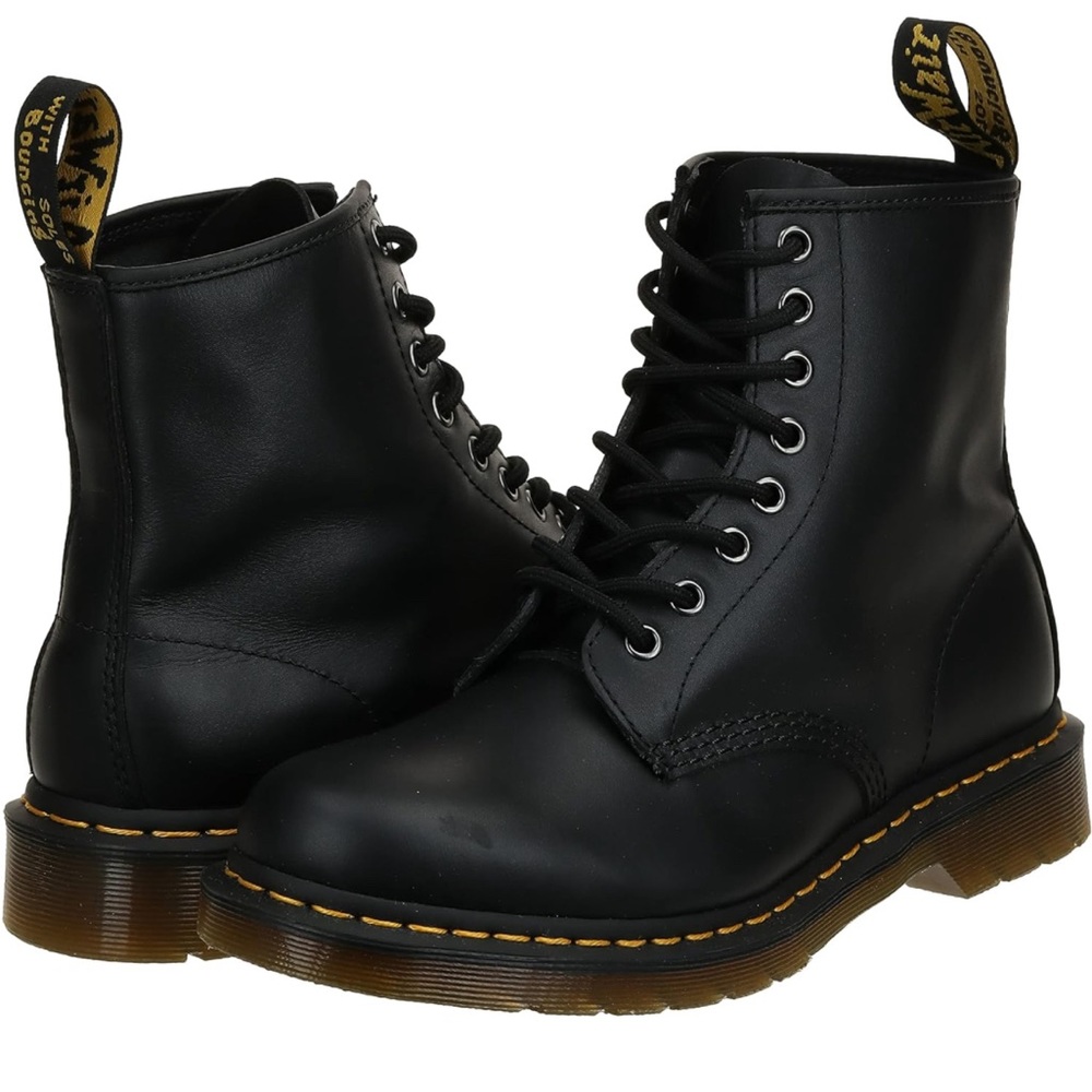 Dr. Martens 1460 W Original Black Nappa Leather Boot - Size 8